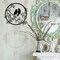 Metal Wall Art Bird on Tree Branch Silhouette Bird Art Decor for Living Room Garden Bedroom Office Home Wall Housewarming Party Decor(Black)